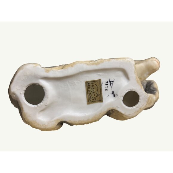 Homco Donkey Figurine  Hand-Painted Gray & White Ceramic Vintage Collectible - Picture 3 of 10